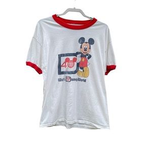 Disneyland Resort Mickey Mouse Ringer Short Sleeve T-Shirt: Size L